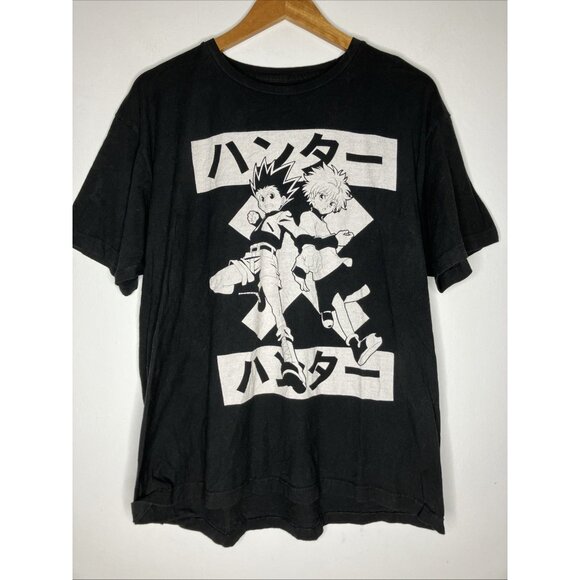 Hunter x Hunter Black & White T-Shirt Mne's XL Anime - Picture 1 of 5